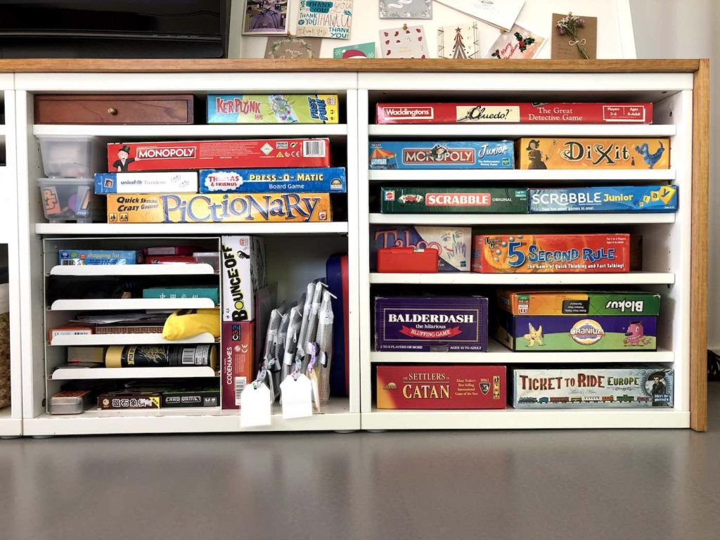 Space-Saving Board Game Storage Ideas #boardgameorganization  #boardgamestorage 